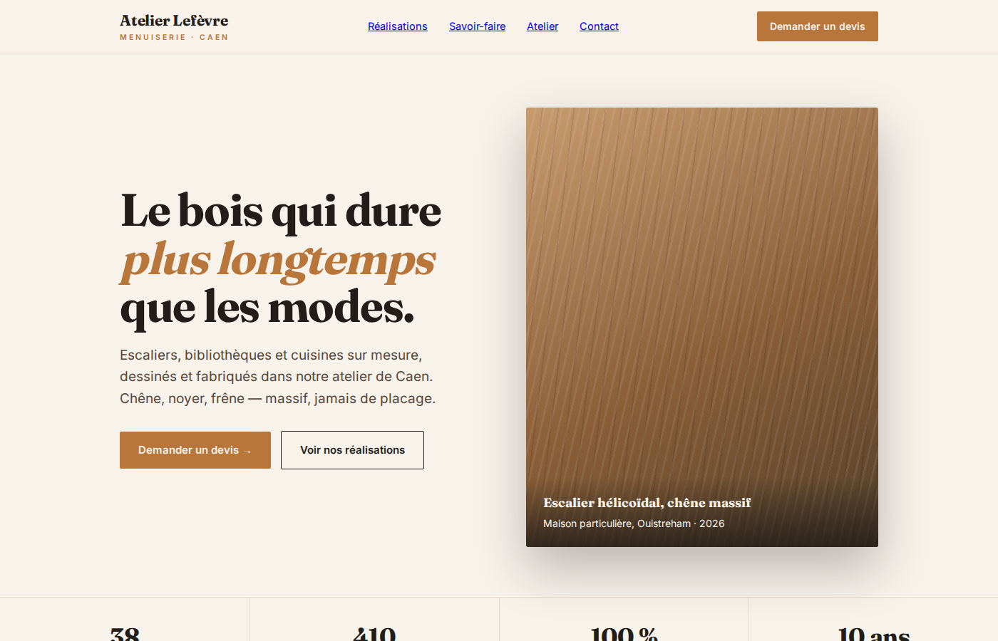 Une page de vente construite avec la méthode